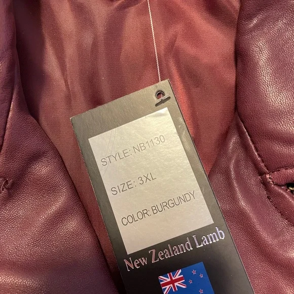 💫HP💫NuBorn Leather NWT - Lady Biker’s Lambskin Vest 3X - Picture 10 of 16